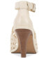 ფოტო #4 პროდუქტის Women's Frasper Peep-Toe Buckled Dress Sandals