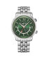 ფოტო #1 პროდუქტის Men's Journeyman 2 Silver-Tone Stainless Steel , Green Dial , 40mm Round Watch