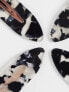 Фото #4 товара Kitsch Creaseless Clips 4 Piece Set - Black Terrazzo