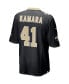 Фото #2 товара Men's Alvin Kamara Black New Orleans Saints Game Jersey