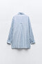 OVERSIZE STRIPED LINEN BLEND SHIRT