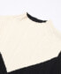 Women's Bicolor Ribbed Sweater
