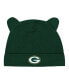 Фото #2 товара Infant Boys and Girls Green, White Green Bay Packers Baby Bear Cuffed Knit Hat Set