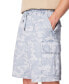 ფოტო #3 პროდუქტის Men's Tonal Camouflage Drawstring Denim Cargo Shorts