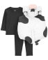 Фото #3 товара Baby 3-Piece Cow Halloween Costume 12M