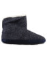 Women's Microsuede and Heathered Knit Marisol Boot Slipper, Online Only