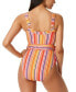 Jessica Simpson 296834 Escape to Pacific Tied One-Piece Swimsuit size M