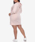 Фото #2 товара Plus Size Hoodie Sweatshirt Dress