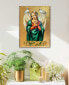 Фото #3 товара Icon Praying Angel Wall Art on Wood 8"