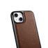Etui pokryte naturalną skórą do iPhone 14 Leather Oil Wax ciemny brąz