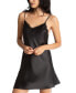 Фото #1 товара Lace-Trim Solid Satin Chemise Nightgown