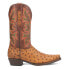 Dingo Outlaw Ostrich Print Snip Toe Cowboy Mens Brown Casual Boots DI115-230