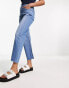 Фото #19 товара ASOS DESIGN cropped easy straight jeans in mid blue