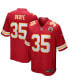 Men's Christian Okoye Red Kansas City Chiefs Game Retired Player Jersey