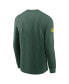 ფოტო #2 პროდუქტის Men's Bay Packers Sideline Performance Long Sleeve T-Shirt