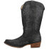 Фото #5 товара Roper Riley Scroll Embroidered Snip Toe Cowboy Womens Black Casual Boots 09-021