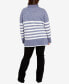 Фото #9 товара Plus Size Livvy Stripe Rolled Neck Sweater