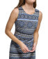 Фото #4 товара Women's Printed Jersey Sleeveless Dress