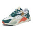 Фото #2 товара Puma RsX3 Nyc Lace Up Mens White Sneakers Casual Shoes 39610901