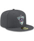 Фото #4 товара Men's Graphite Tennessee Titans Alternate Logo Storm Ii 59Fifty Fitted Hat