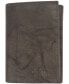ფოტო #1 პროდუქტის Men's Leather RFID Extra-Capacity Trifold