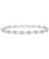 ფოტო #1 პროდუქტის Diamond Heart Link Bracelet (1/10 ct. t.w.) in Sterling Silver, Created for Macy's