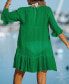 Фото #2 товара Women's Aubree Ruffled Swim Cover-Up Dress