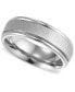 ფოტო #1 პროდუქტის Men's Titanium Ring, Comfort Fit Wedding Band