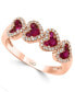 Фото #1 товара Кольцо LALI Jewels Ruby Heart 14k Rose Gold