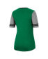 ფოტო #4 პროდუქტის Women's Green, Heathered Gray Oregon Ducks There You Are V-Neck T-shirt