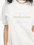 Rhythm take it slow boyfriend tee in vintage white 34 - фото #5