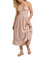 ფოტო #4 პროდუქტის Women's Lace-Trim Midi Dress