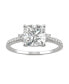 ფოტო #1 პროდუქტის Moissanite Cushion Engagement Ring 1-3/4 ct. t.w. Diamond Equivalent in 14k White Gold
