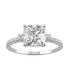 Фото #1 товара Moissanite Cushion Engagement Ring 1-3/4 ct. t.w. Diamond Equivalent in 14k White Gold