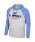 Фото #3 товара Men's Heather Gray Florida Gators Hasta La Vista Raglan Hoodie Long Sleeve T-shirt