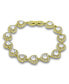 ფოტო #1 პროდუქტის Cubic Zirconia Heart Halo Link Bracelet