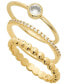 ფოტო #1 პროდუქტის Women's 3-Piece Ring Set