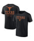 Фото #1 товара Men's Black Texas Longhorns Game Day 2-Hit T-shirt