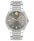 ფოტო #1 პროდუქტის Men's Swiss SE Gold PVD & Stainless Steel Bracelet Watch 41mm