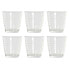 Set of glasses DKD Home Decor Multicolour Transparent Crystal Plastic 250 ml (6 pcs)