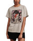 ფოტო #1 პროდუქტის Women's Floral Bowie Graphic Boyfriend T-Shirt