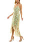 ფოტო #3 პროდუქტის Juniors' Floral-Print High-Low Chiffon Dress