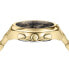 ფოტო #2 პროდუქტის Women's Swiss Chronograph Medusa Gold Ion Plated Stainless Steel Bracelet Watch 40mm
