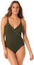 Фото #3 товара Amoressa Women’s 180620 Freedom Naomi One Piece Swimsuit Olive Size 14