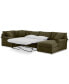 Фото #4 товара Wrenley 138" 4-Pc. Fabric Modular Chaise Sleeper Sectional Sofa, Created for Macy's