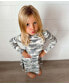 Toddler| Child Girls Grey Camo Long Sleeve Dress