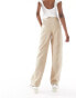 Vero Moda Tall contrast stitch chino trousers in beige Бежевый, XS - EU 32 - фото #5