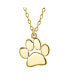 ფოტო #2 პროდუქტის Dainty Dog Cat Pet Kitten Puppy Paw Print Pendant Necklace Animal Jewelry For Women .925 Sterling Silver