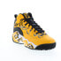 Fila MB 1BM01795-702 Mens Yellow Leather Lace Up Athletic Basketball Shoes