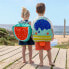 EUREKAKIDS Children´s fabric backpack with back net and watermelon shape